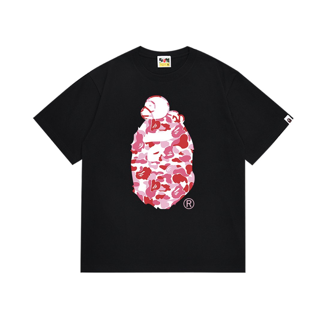 BAPE Pink Camo Ape Head Graphic T-Shirt ¡ª front