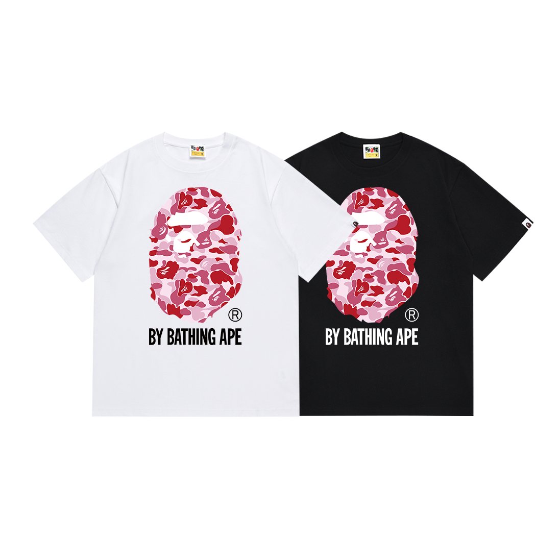 BAPE Pink Camo Ape Head Graphic T-Shirt ¡ª comparison
