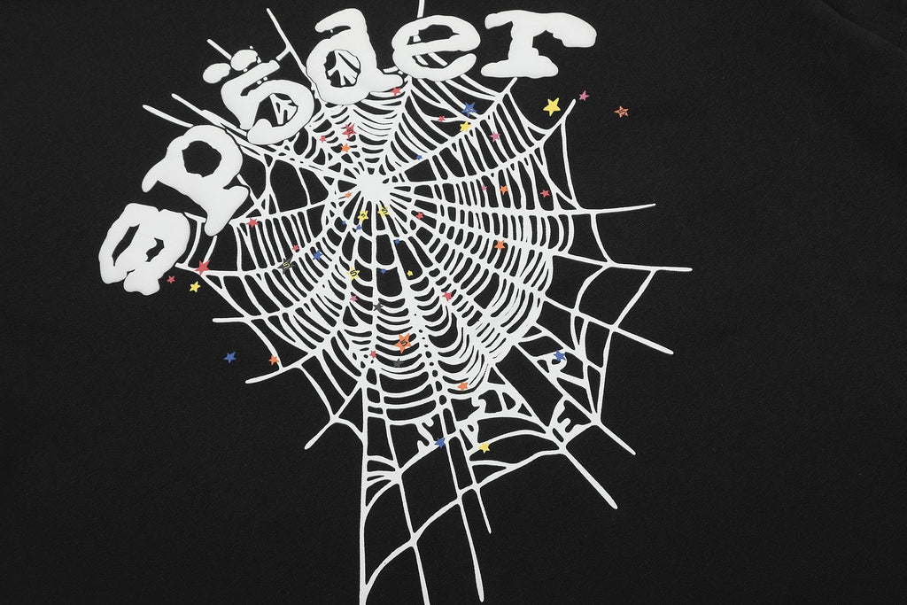 Sp5der Spiderweb Graphic Short-Sleeve T-Shirt ¡ª detail