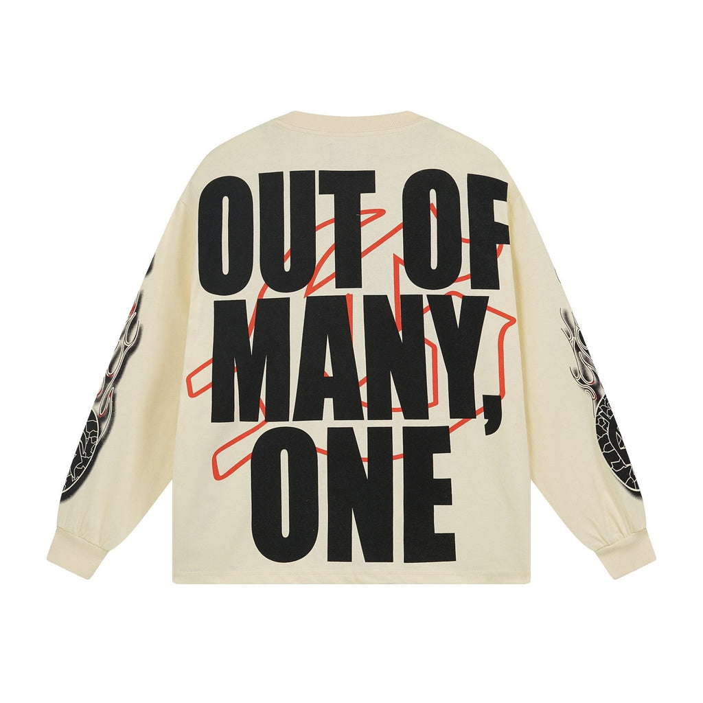Godspeed Out of Many One Graphic Long-Sleeve T-Shirt ¡ª back