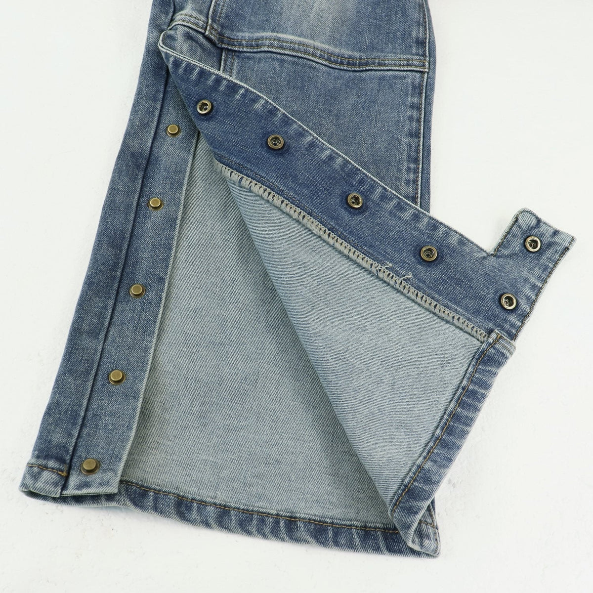 Purple Brand Washed Blue Denim Jeans ¡ª detail
