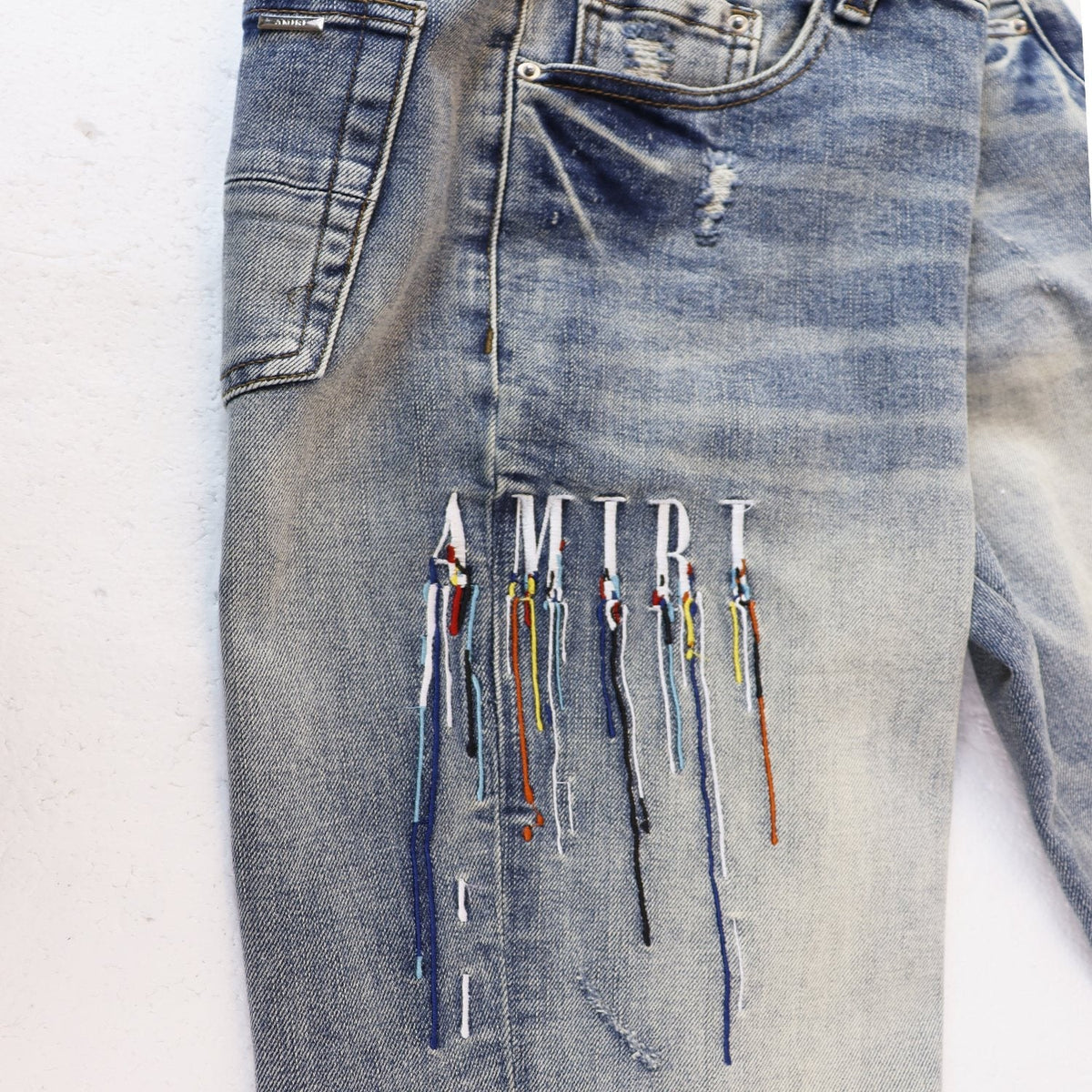 AMIRI Sinners Distressed Skinny Jeans ¡ª front