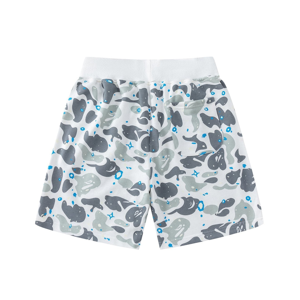 BAPE Camo Shark Graphic Shorts ¡ª back