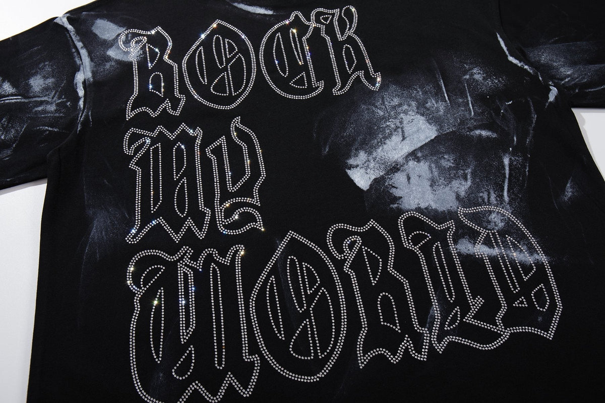 BKYS Revival Rhinestone Portrait Graphic T-Shirt ¡ª detail